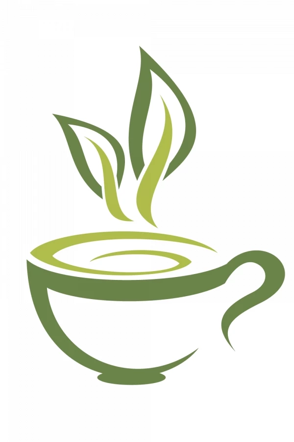 Hình ảnh logo tách trà xanh - PNG