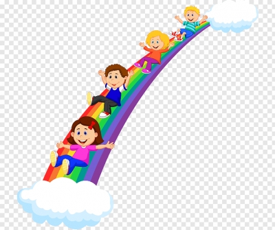 Miễn phí download Hình ảnh trẻ em chơi trượt trên cầu vồng. Định dạng file PNG. Chủ đề: trẻ em, trẻ em mầm non, 