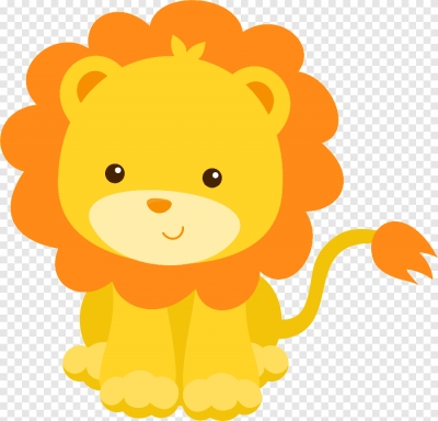 Hình ảnh vẽ sư tử nhỏ dễ thương - PNG