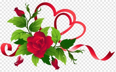 Miễn phí download Hoa hồng và ruy băng trái tim. Định dạng file PNG. Chủ đề: hoa hồng, bông hoa hồng, hoa hồng trang trí, 