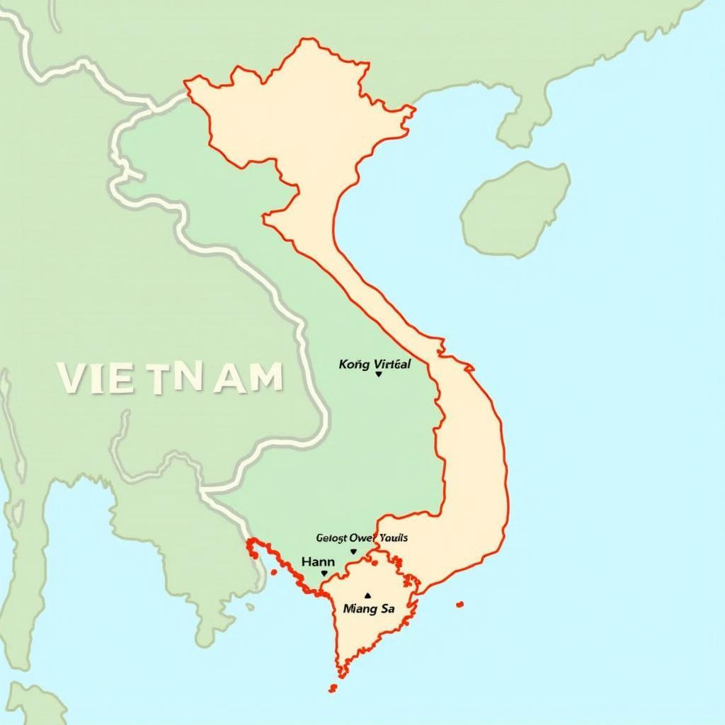 Bản đồ Việt Nam vector chất lượng cao miễn phí cho thiết kế đồ họa.