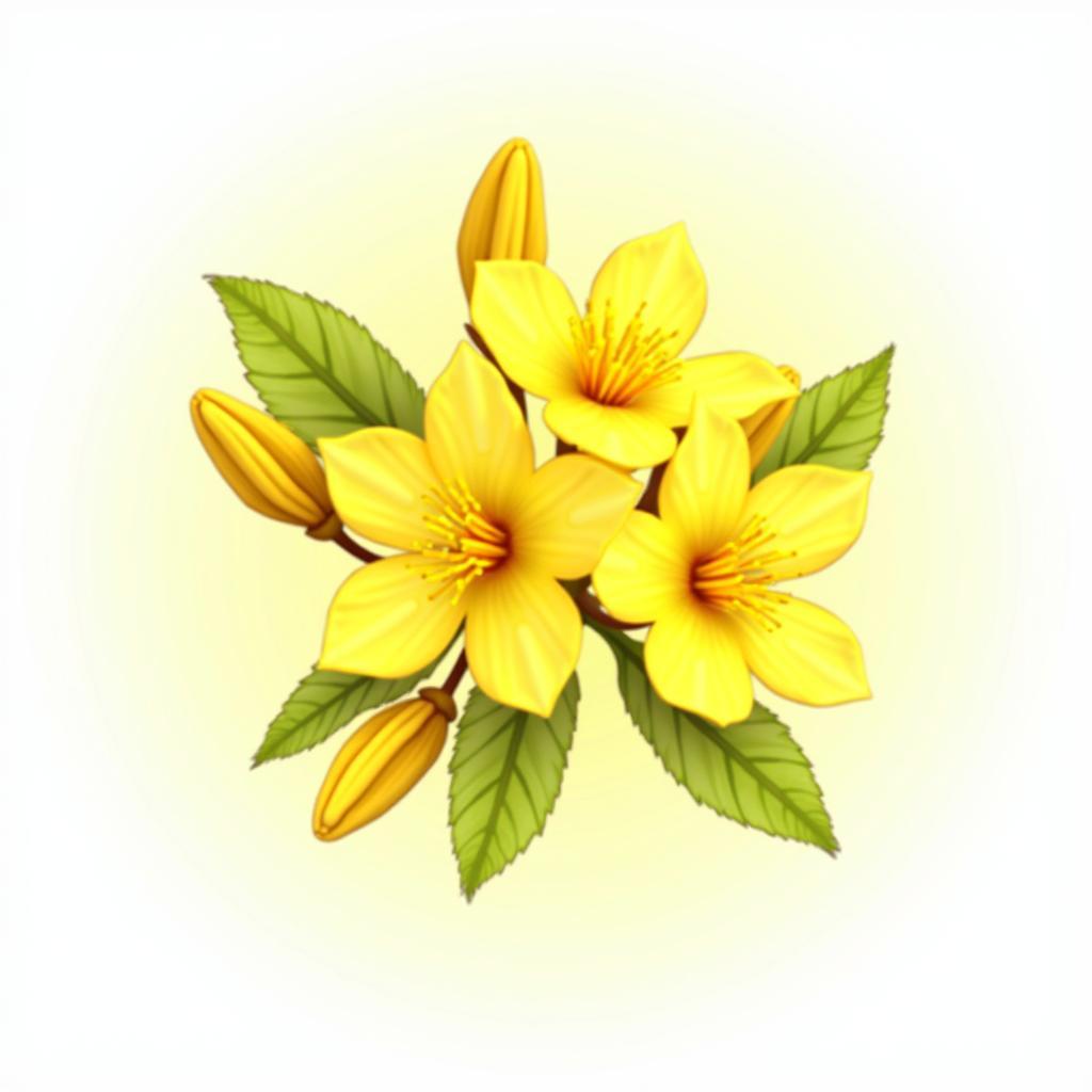 Hinh hoa mai vang PNG nen trong suot chat luong cao de ghep