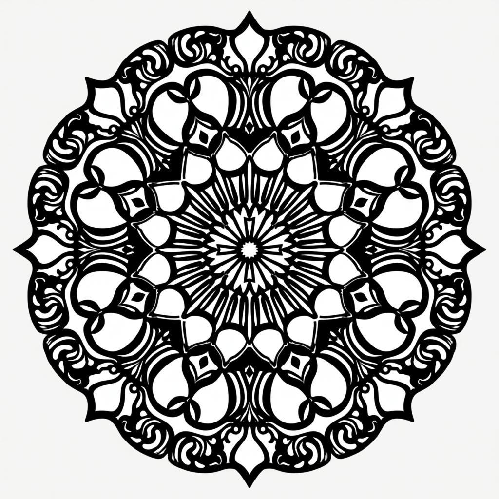Tải miễn phí file mandala vector hoa văn geometric chi tiết cho thiết kế in ấn