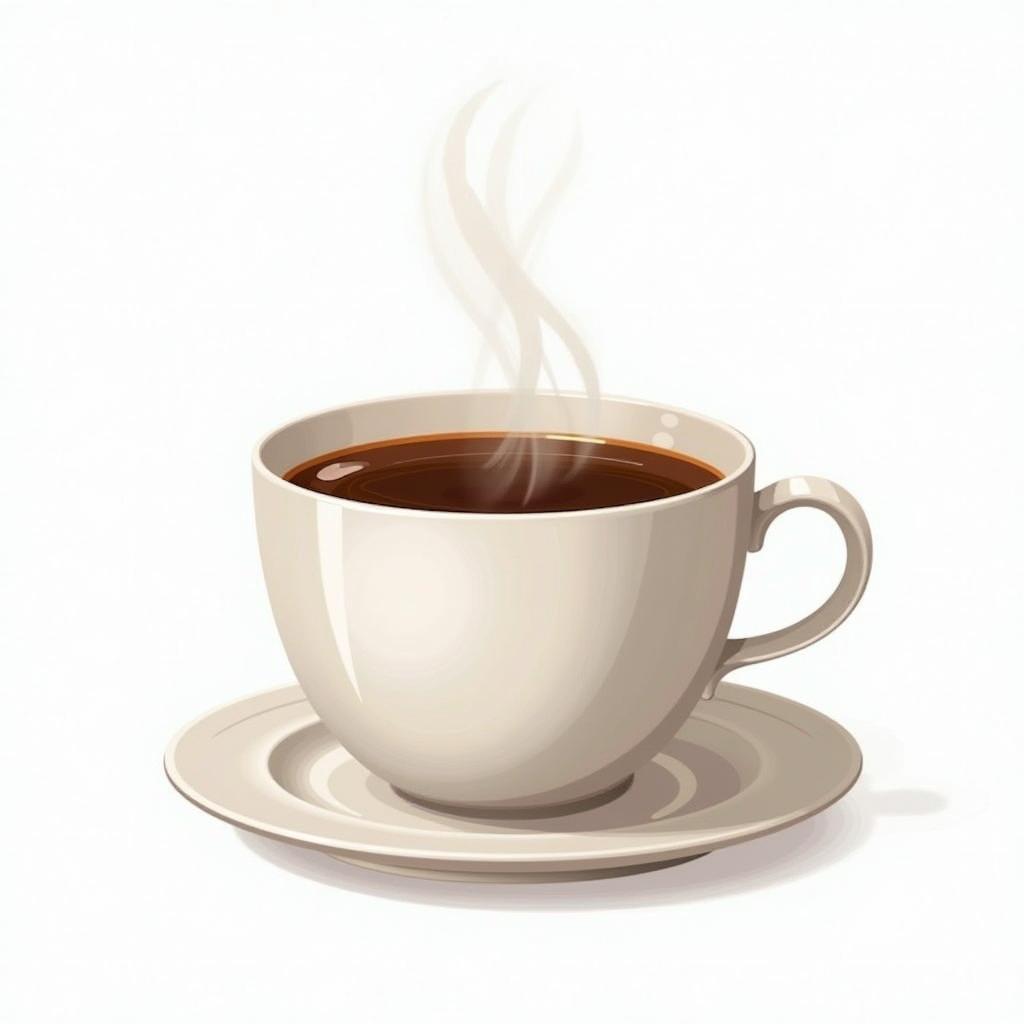 Mẫu vector cốc cafe đầy đủ chi tiết, chất lượng cao dùng thiết kế menu, bao bì sản phẩm cafe.