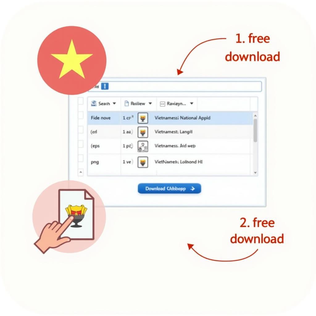 Huong dan chi tiet cach tai file quoc huy viet nam vector corel va png mien phi tu website