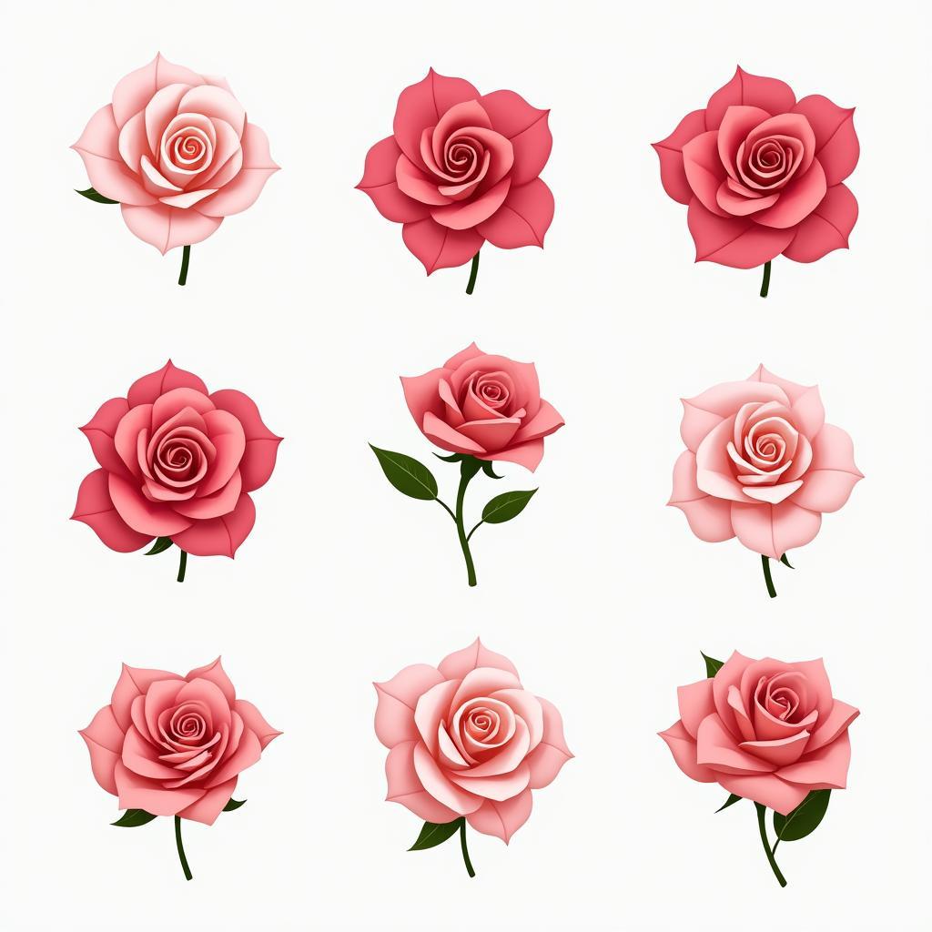 Bộ sưu tập bông hoa hồng vector đẹp, chất lượng cao, tải miễn phí trên Thuviendohoa.vn