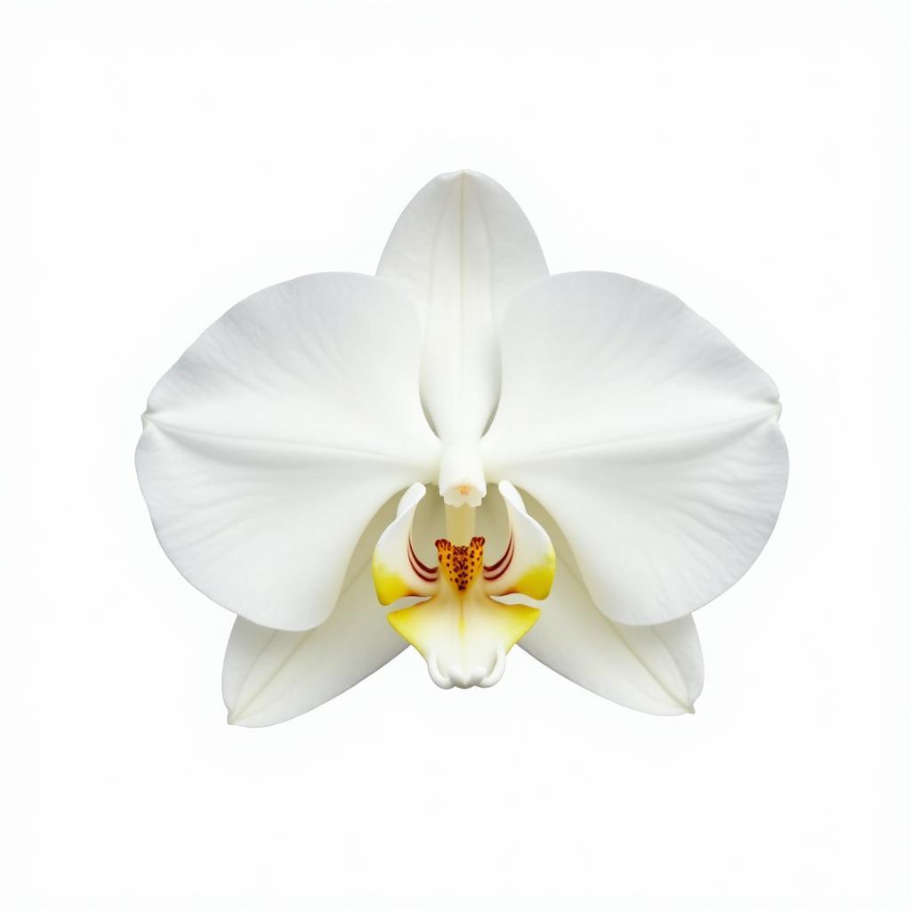 ảnh hoa lan trắng tinh khôi định dạng PNG nền trong suốt
