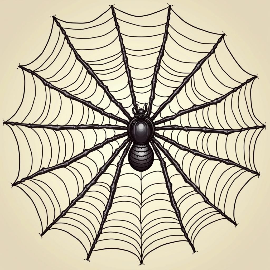Mạng nhện cổ điển vector hoa tiết halloween độc đáo, chất lượng cao, tải miễn phí.