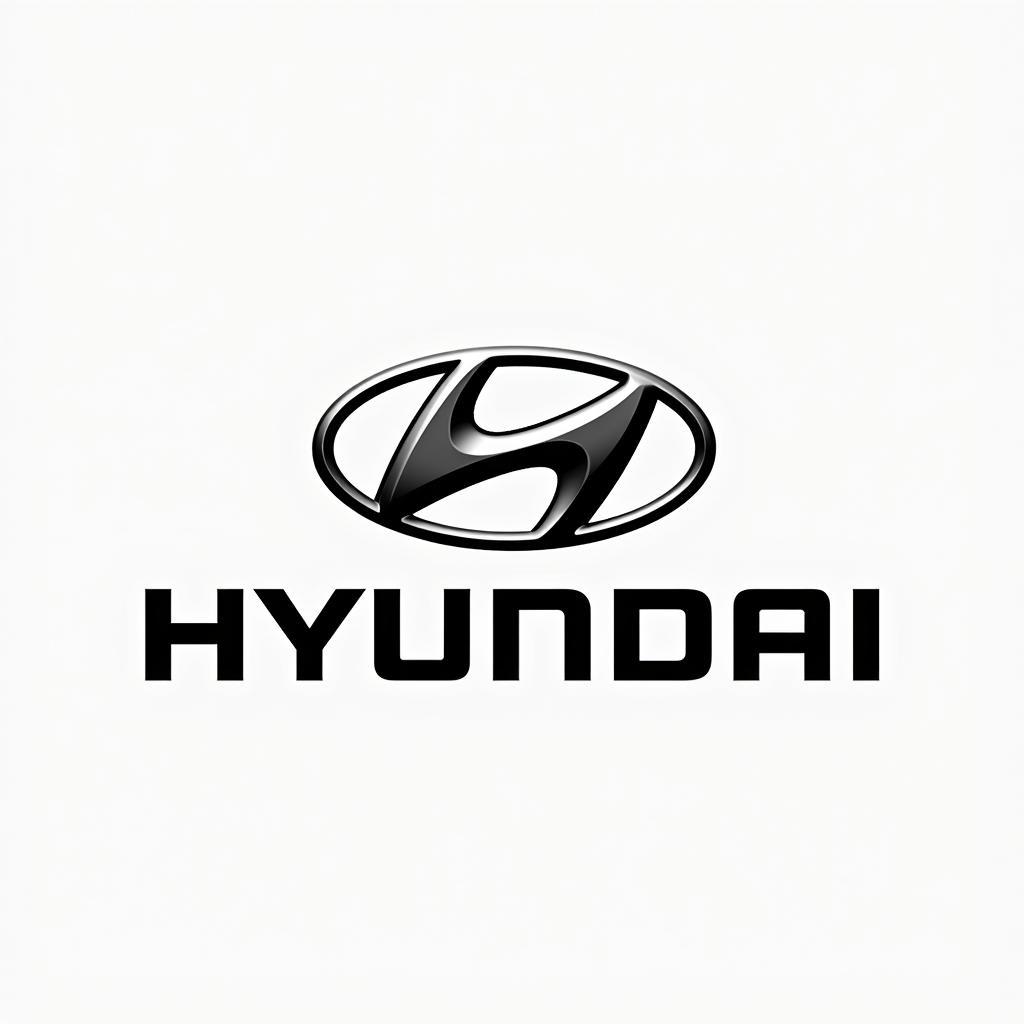 Tải miễn phí Hyundai logo vector đen trắng chất lượng cao