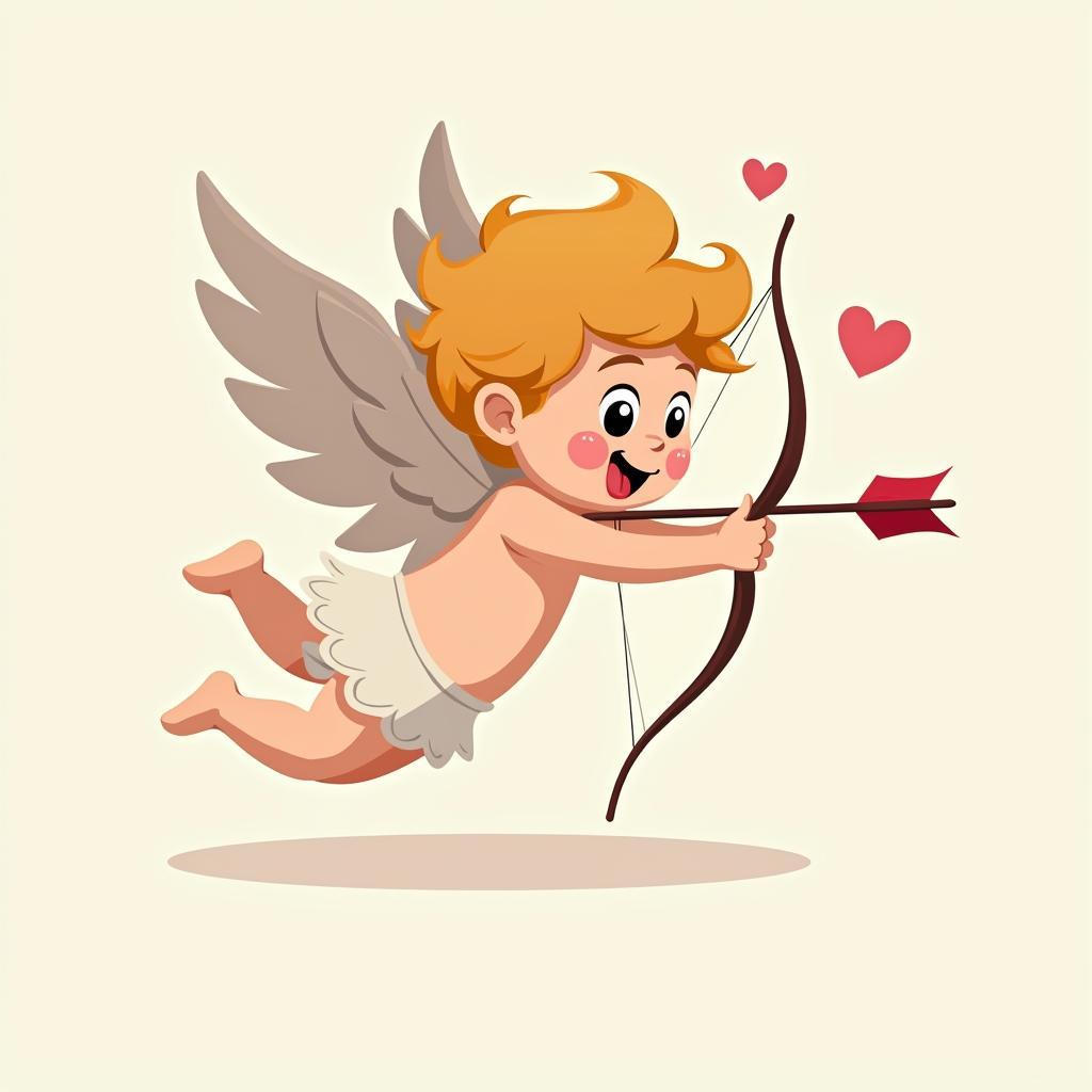 Thien than vector nho cupid cung ten, bieu tuong cua tinh yeu va niem vui