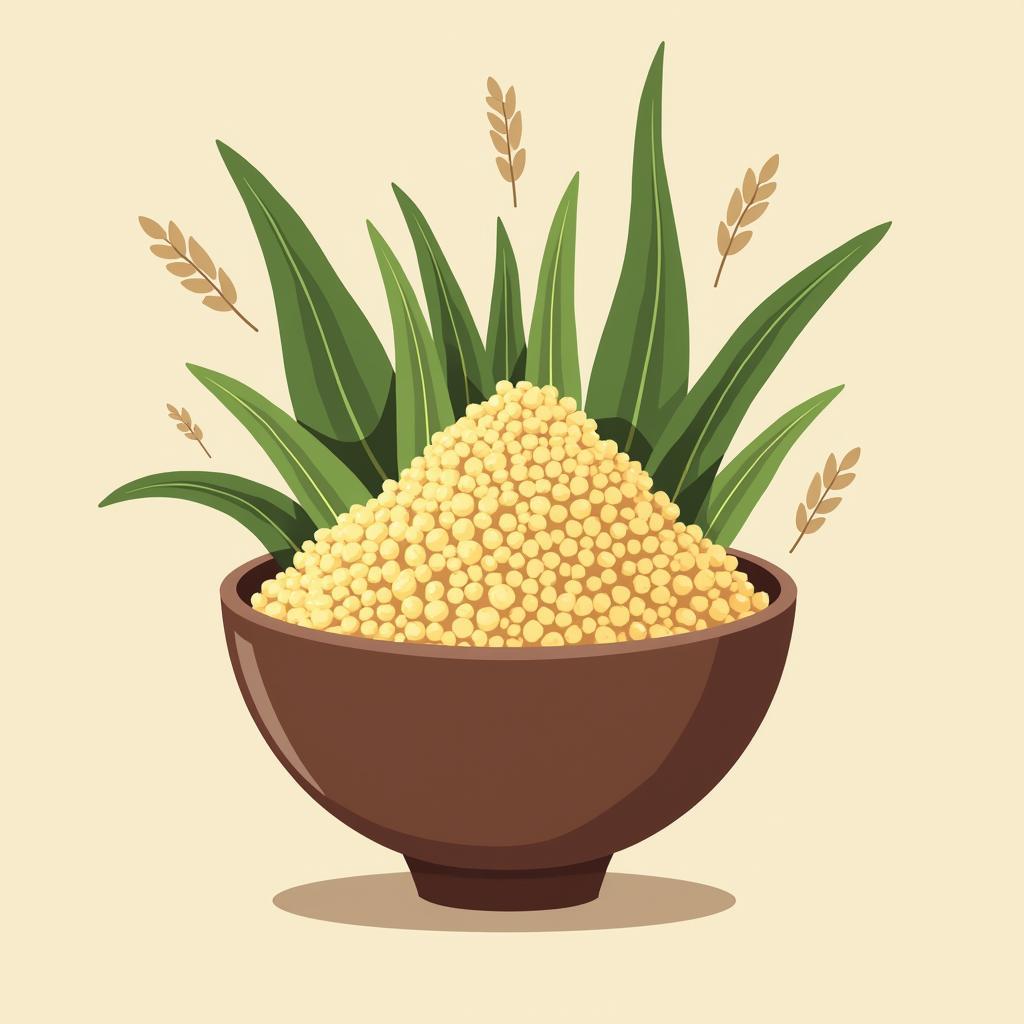 Vector bông lúa cách điệu sáng tạo, thiết kế hiện đại, độc đáo và ấn tượng