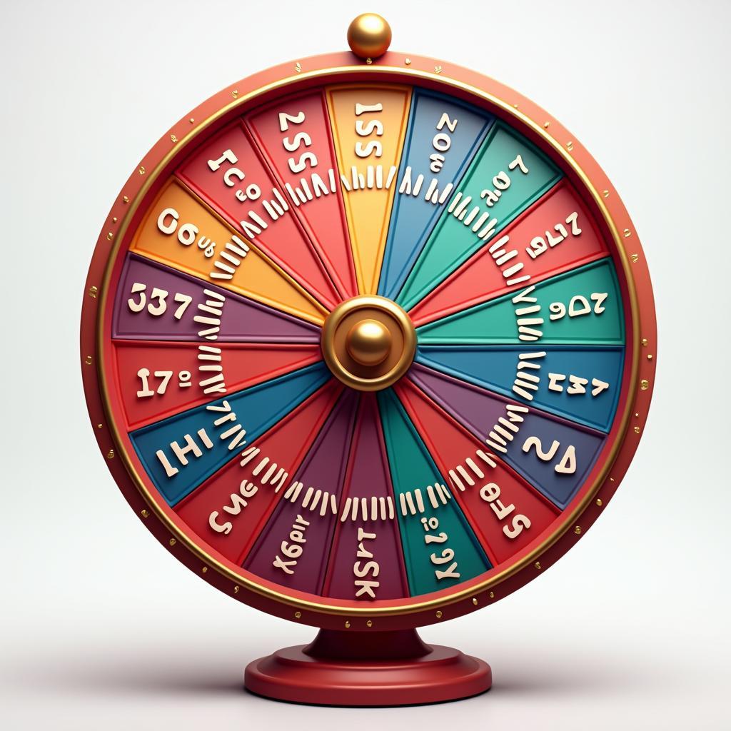 Vòng quay may mắn vector hiệu ứng 3D cực đẹp, thiết kế chuyên nghiệp, thu hút ánh nhìn